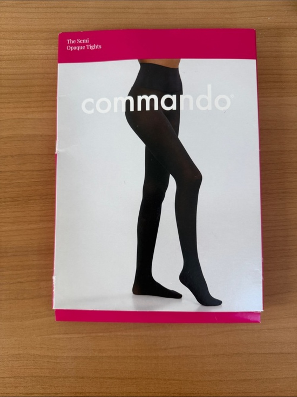 Commando Black Semi-Opaque Tights